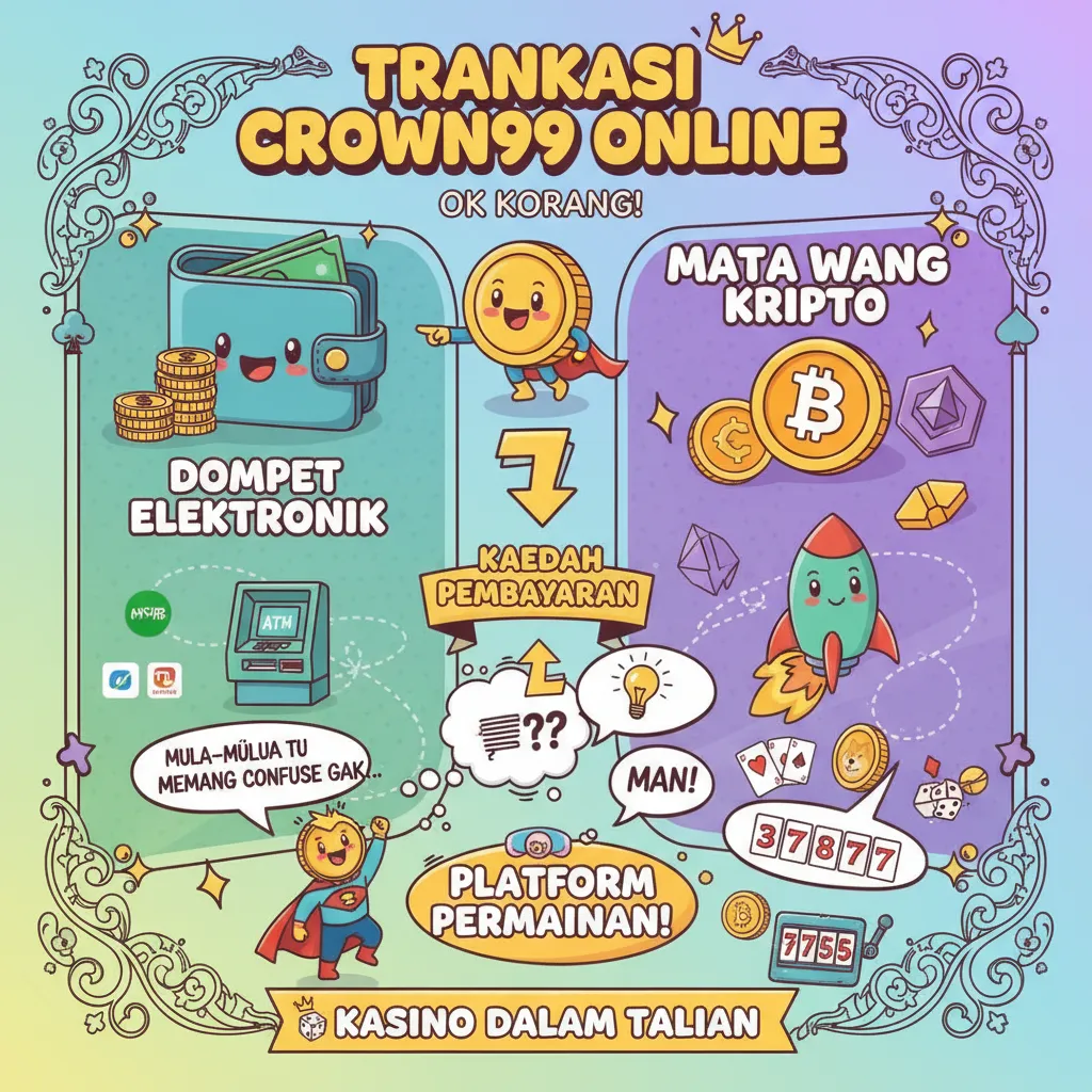 Transaksi Crown99 Online: Dompet Elektronik & Kripto