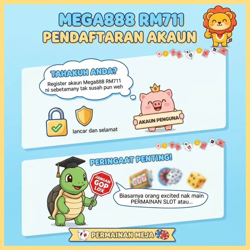 Pendaftaran Akaun Mega888 RM711 Kasino